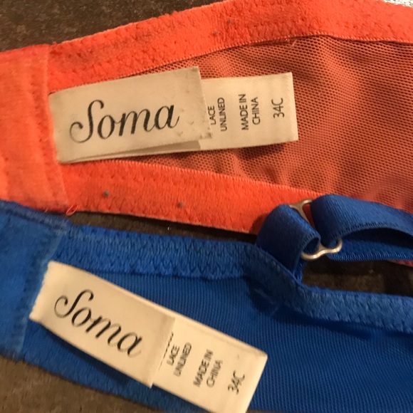SET of Soma Wired Bras Sz 34 C - Picture 5 of 5